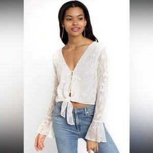 WAYF Piacenza Knot Front Top SZ. S